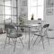 Flash Furniture 5 Piece Gray Folding Card Table and Chair Set JB-1-GY-GG - alternate 1